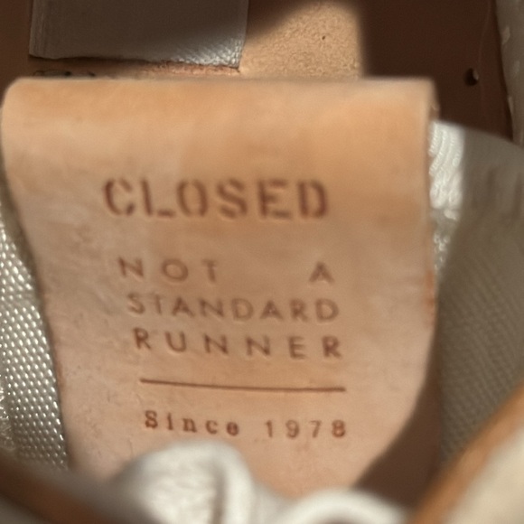 Closed Women’s White and Light Grey/Cream Sneakers Size 37/7 - Picture 6 of 7